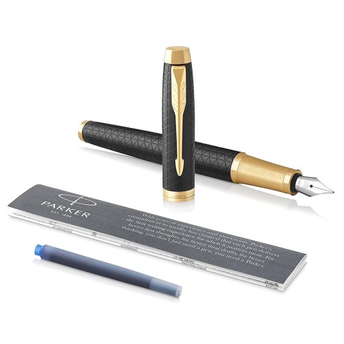 Перьевая ручка Parker IM Premium F323, Black GT (Перо F)
